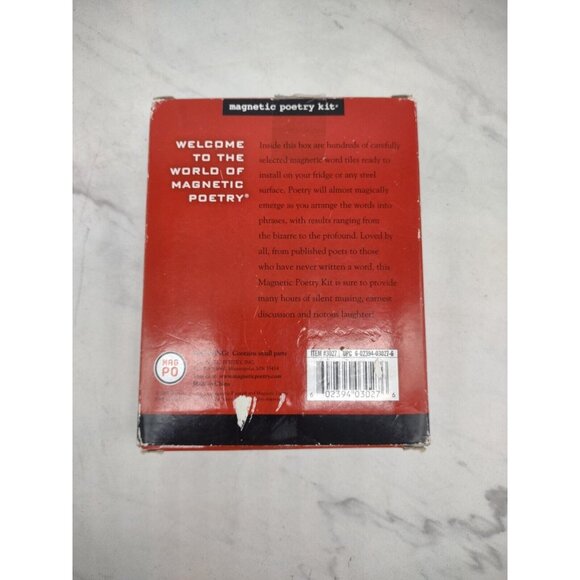 Magnetic Poetry Kit Red Hot Words 2007 Refrigerator Magnet Messages - Picture 7 of 10